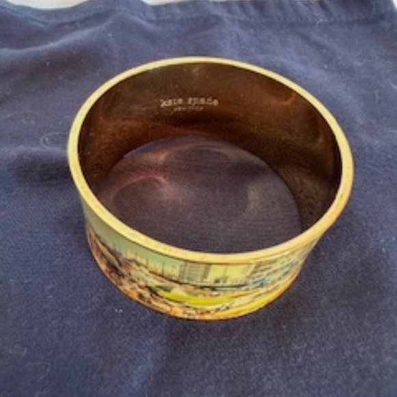 NEW - Never Worn - KATE SPADE NY Bangle Cuff Bracelet - "Wish You Were Here" - Picture 9 of 10